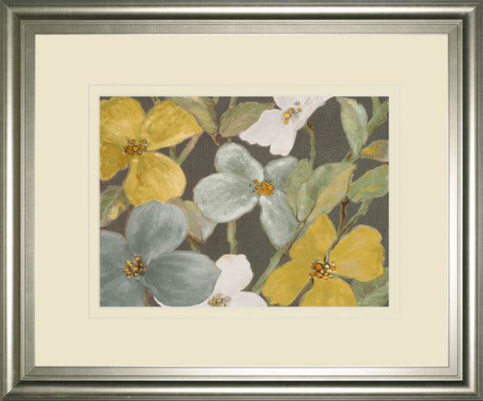 Garden Party In 2 By Lanie Loreth - Framed Print Wall Art - Beige