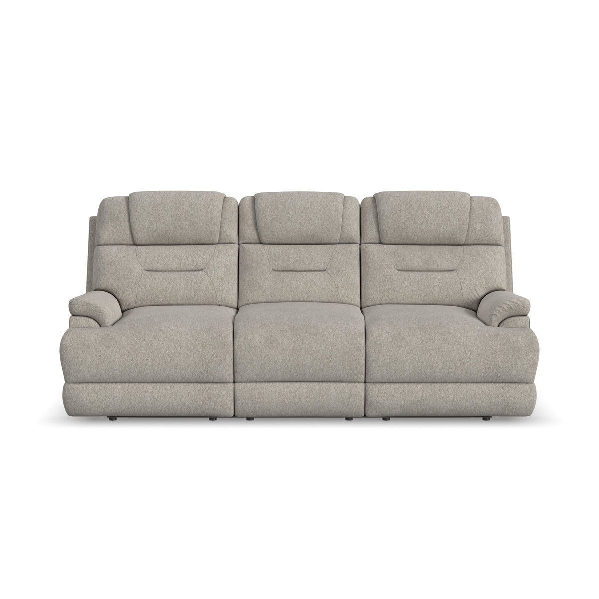 Flexsteel Zecliner Zofa Power Reclining Sofa with Console, Power Headrest, Lumbar, Heat & Massage