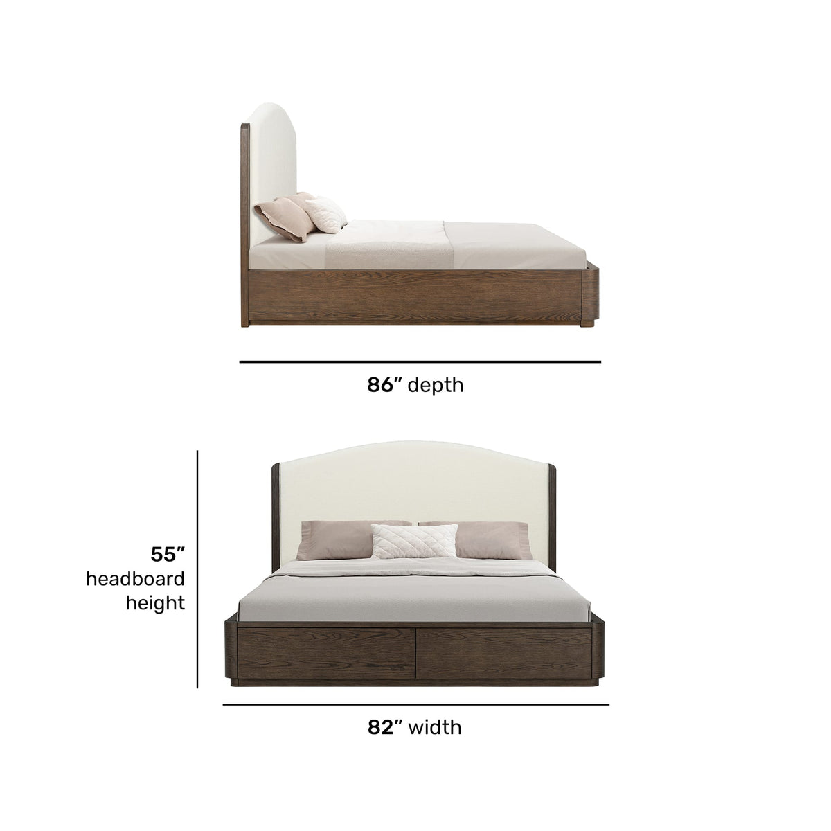 Flexsteel Athens King Upholstered Storage Bed