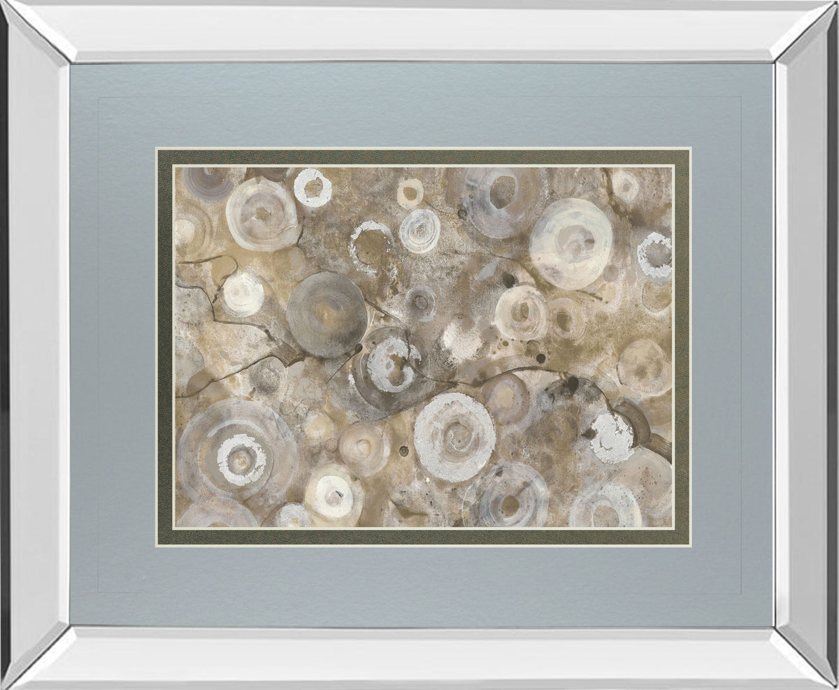 Natural Agate By Albena Hristova - Mirror Framed Print Wall Art - Beige