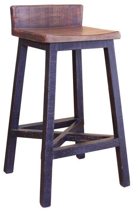 Pueblo - Wooden Seat & Base Stool