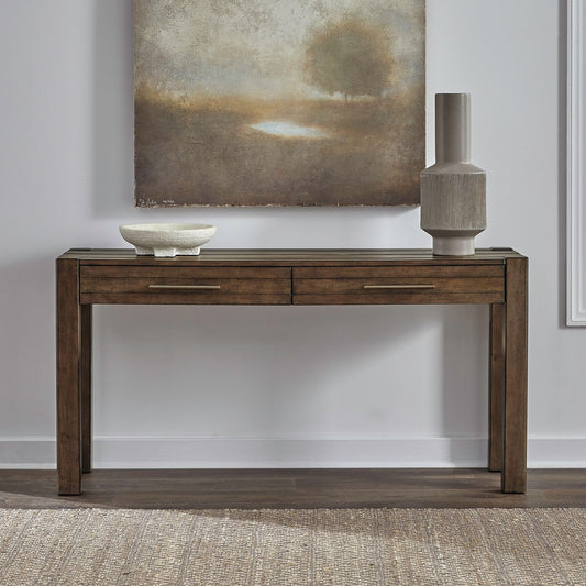 Broadmore - Console Table - Cobblestone Brown