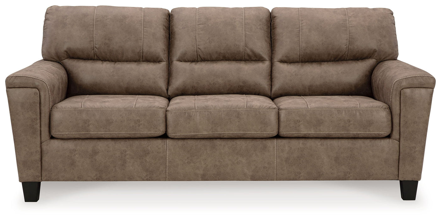Navi - 3 Pc. - Sofa, Loveseat, Rocker Recliner - Fossil