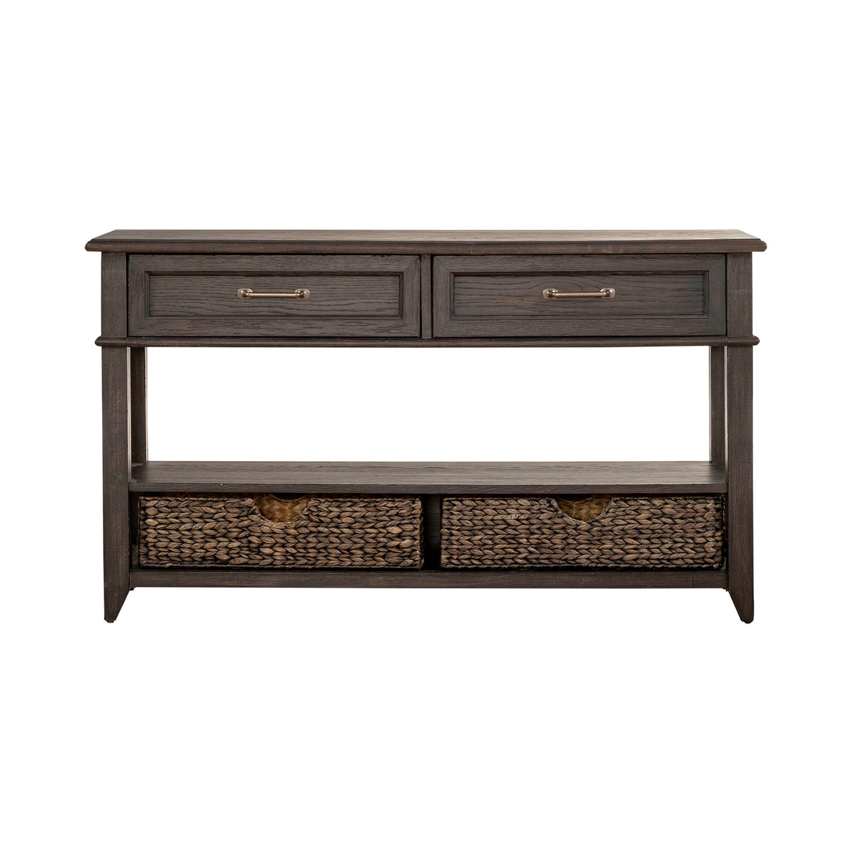 Mill Creek - 2 Drawer Sofa Table - Peppercorn