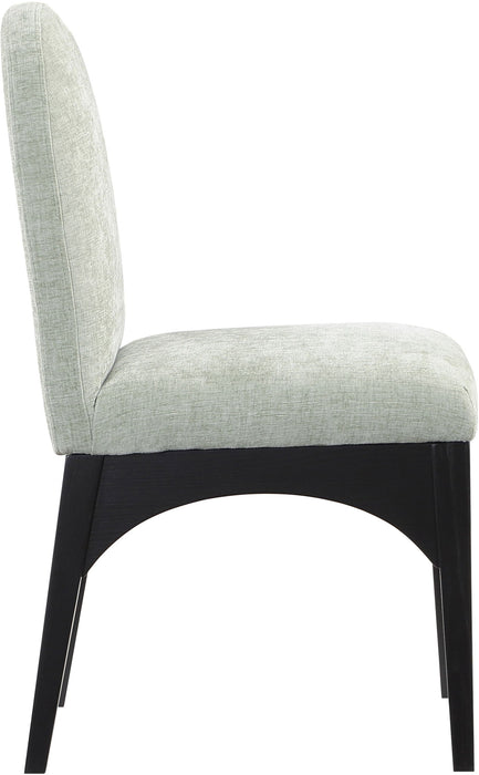 Waldorf - Chenille Dining Side Chair With Black Legs