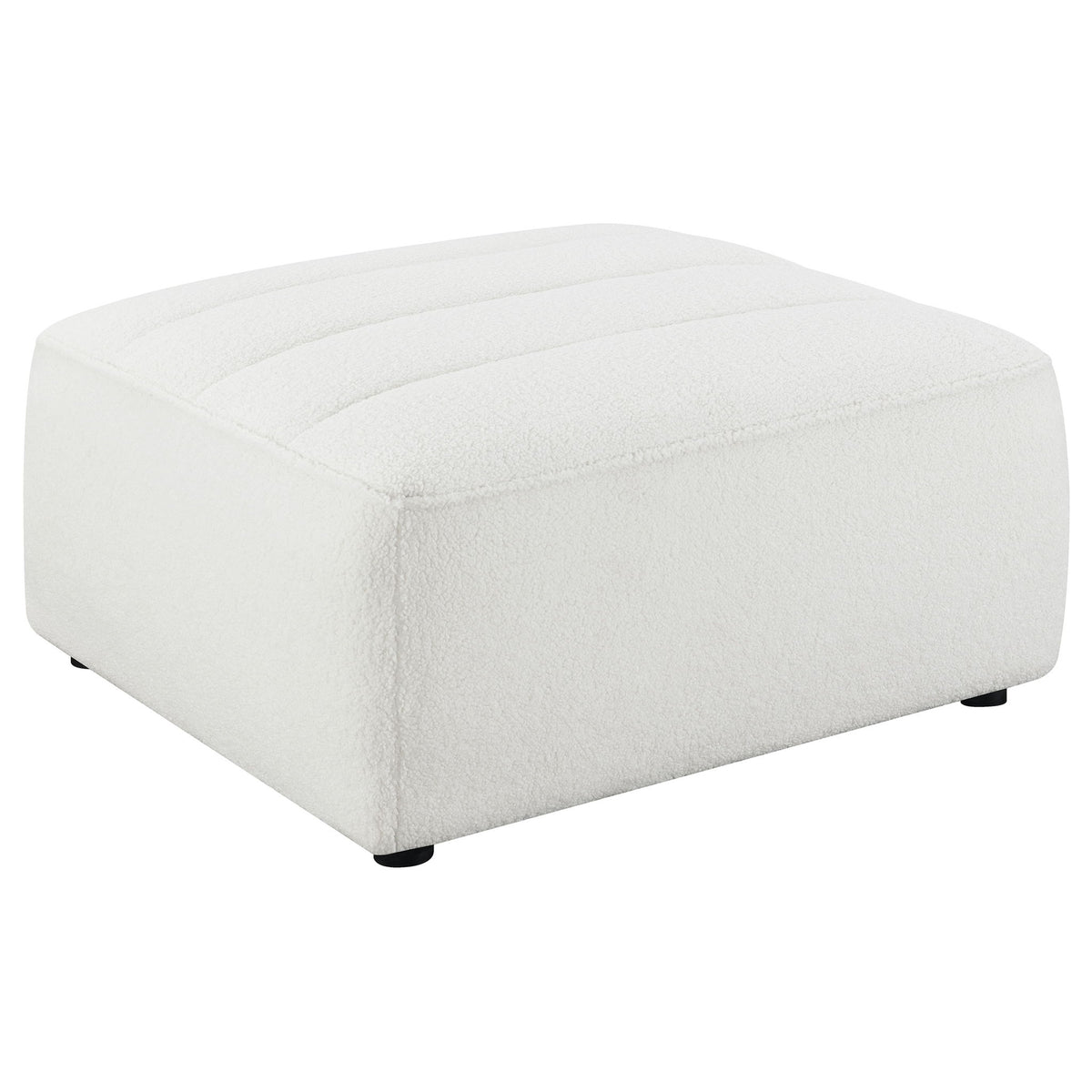 Sunny Square Upholstered Ottoman Natural