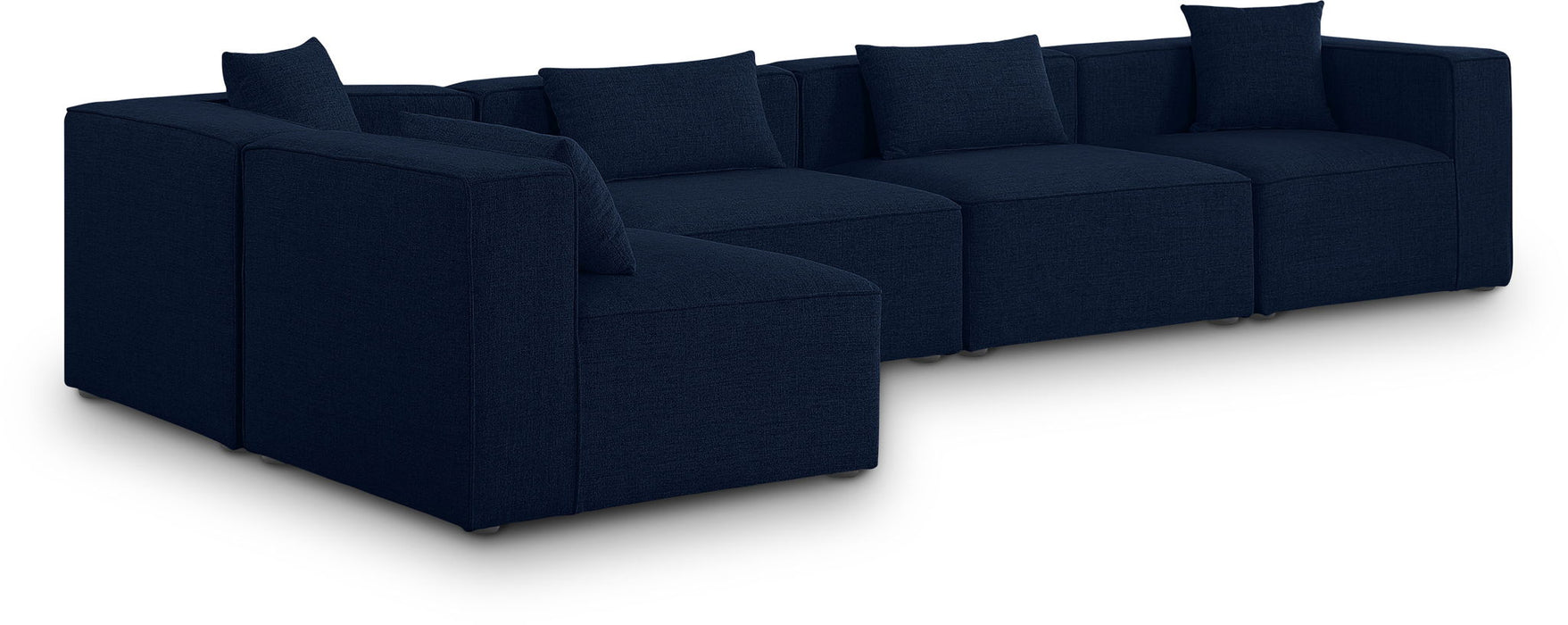 Cube - Linen 5 Piece Modular Sectional