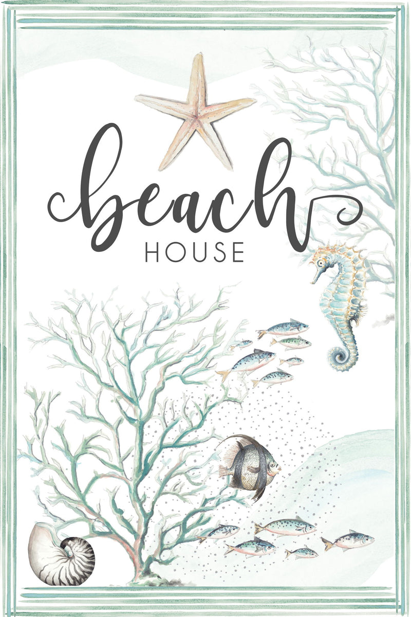 Framed Small - Beach House By Patricia Pinto - Gray