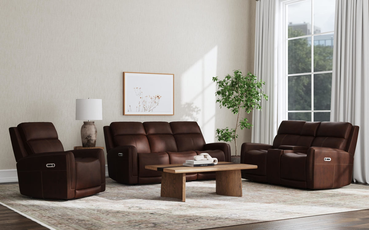 Flexsteel Alister Power Gliding Sofa with Power Headrests & Lumbar
