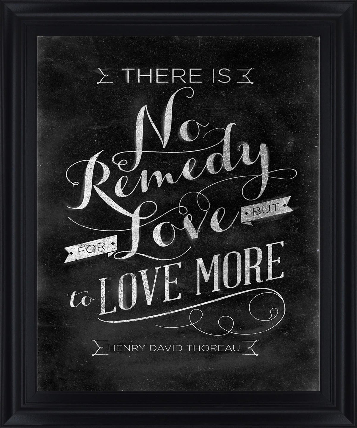 Chalk Wisdom - 28" x 34" Framed Wall Art - Black