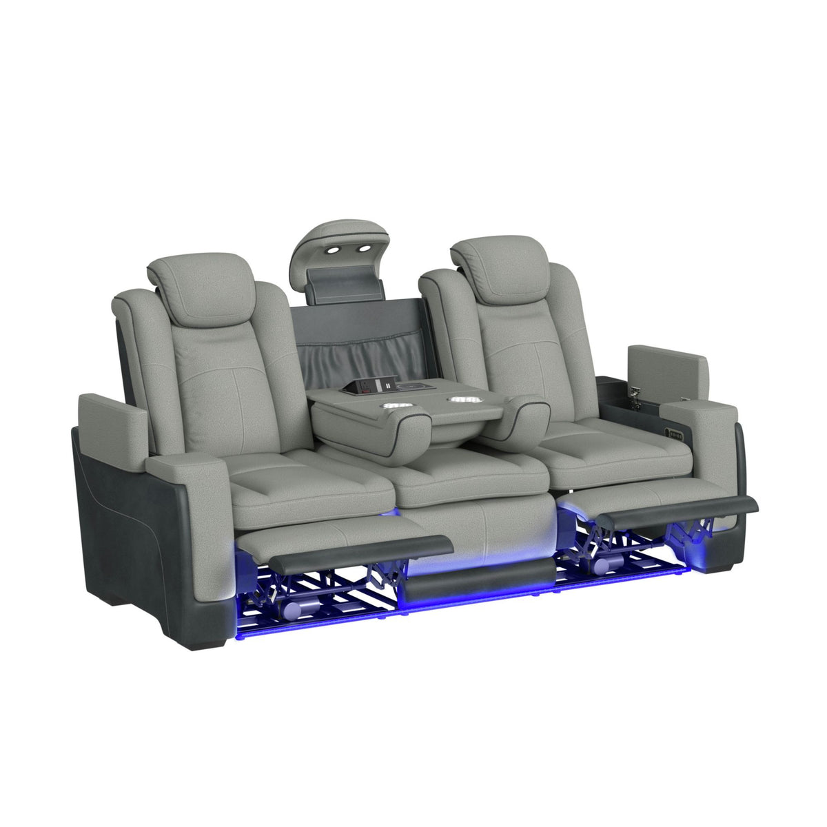 Lantana - Power Motion Sofa With Power Headrest, LED, Ddt, Reading Light And Pws