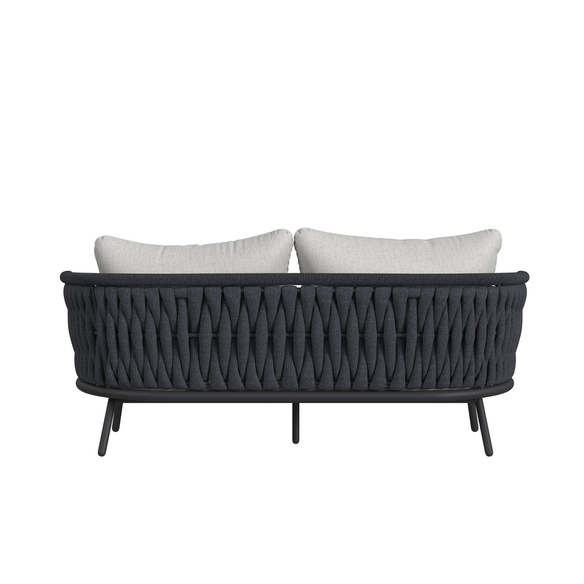 Bali - Loveseat With Olefin - Dark Gray