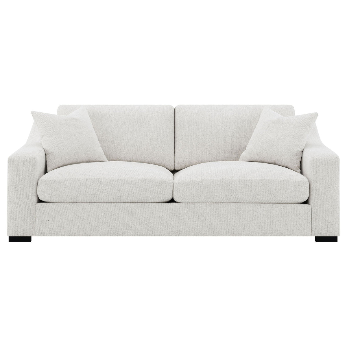 Ashlyn Fabric Upholstered Track Arm Sofa Sand