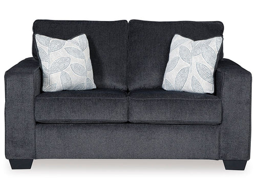 Altari Stationary Loveseat – Dark Gray