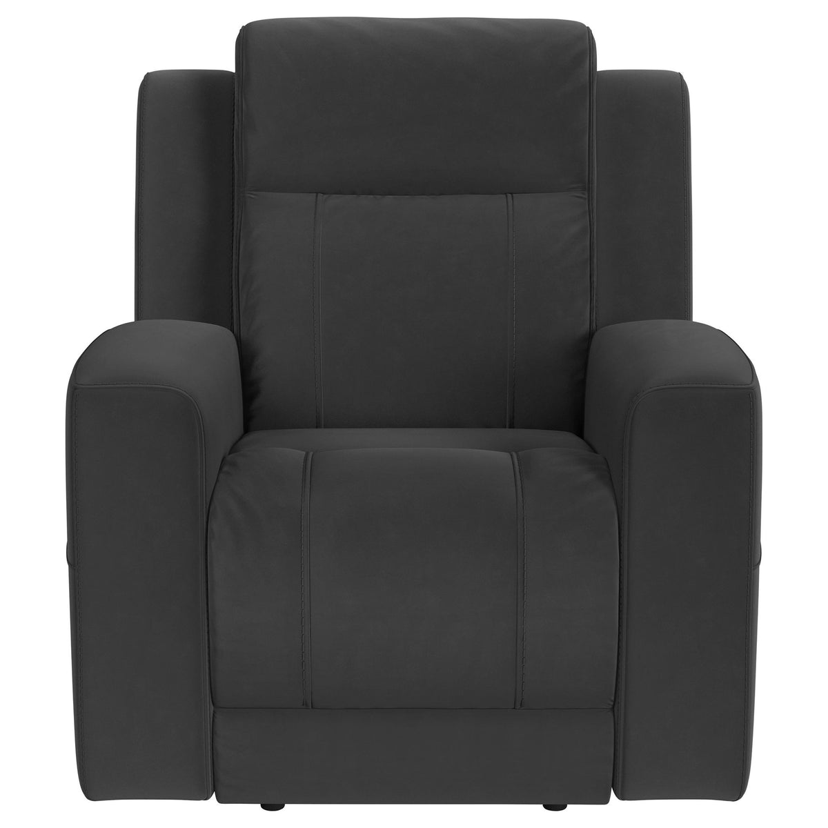 Brentwood Upholstered Recliner Chair Dark Charcoal