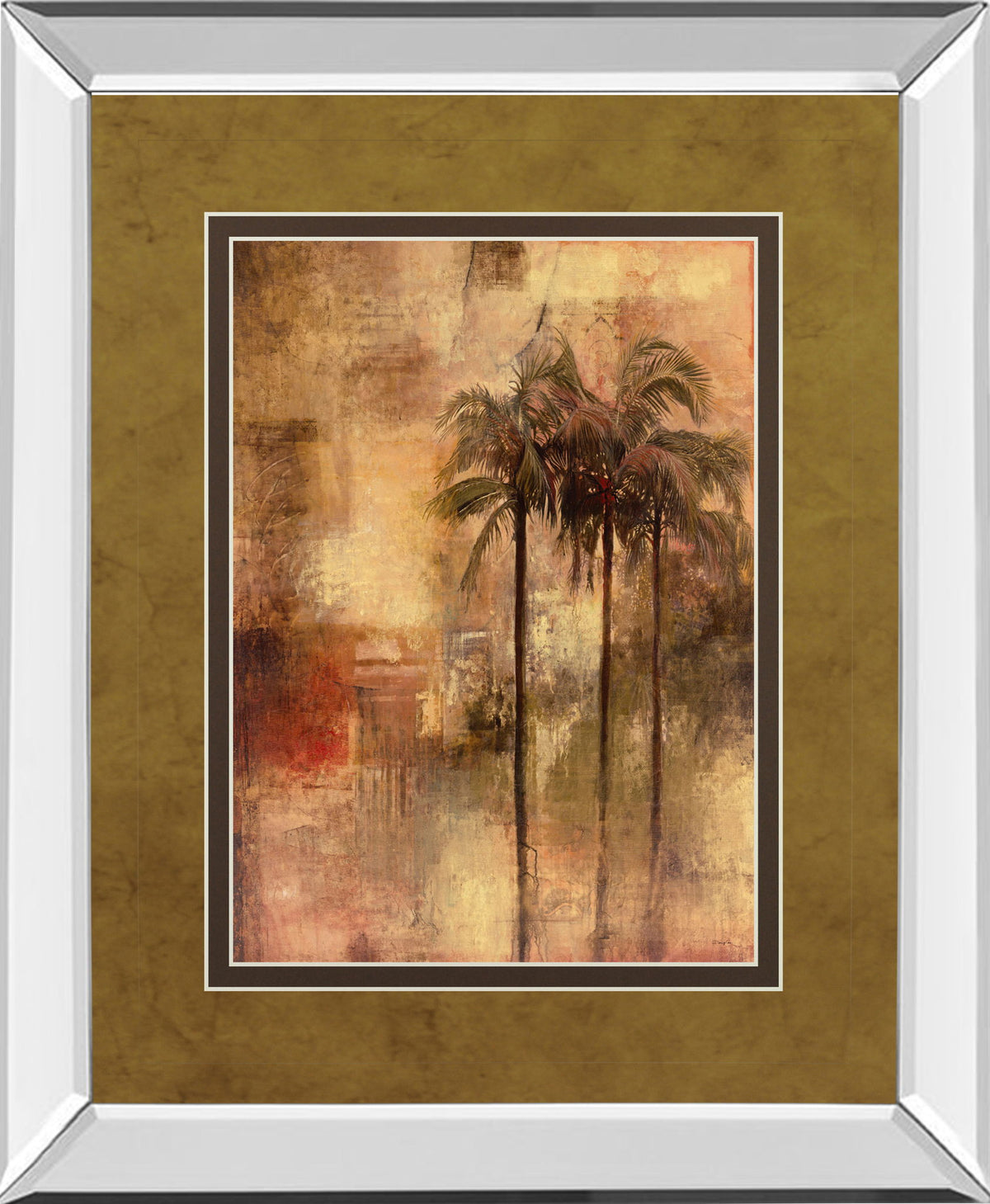 Tuscadero I By Douglas - Mirror Framed Print Wall Art - Light Brown