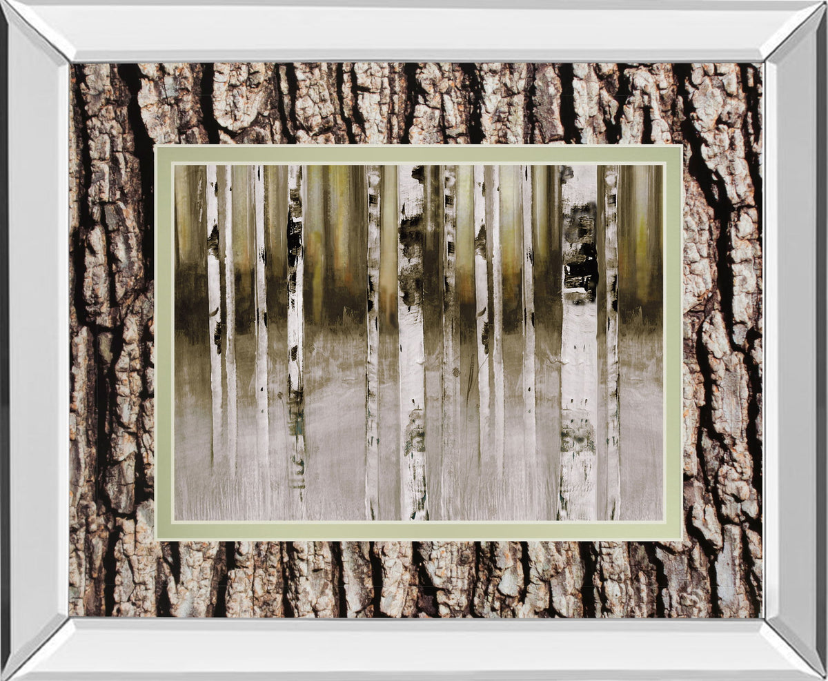 Fern Creek By Susan Jill Double Matted - Mirrored Framed Wall Art - Light Brown