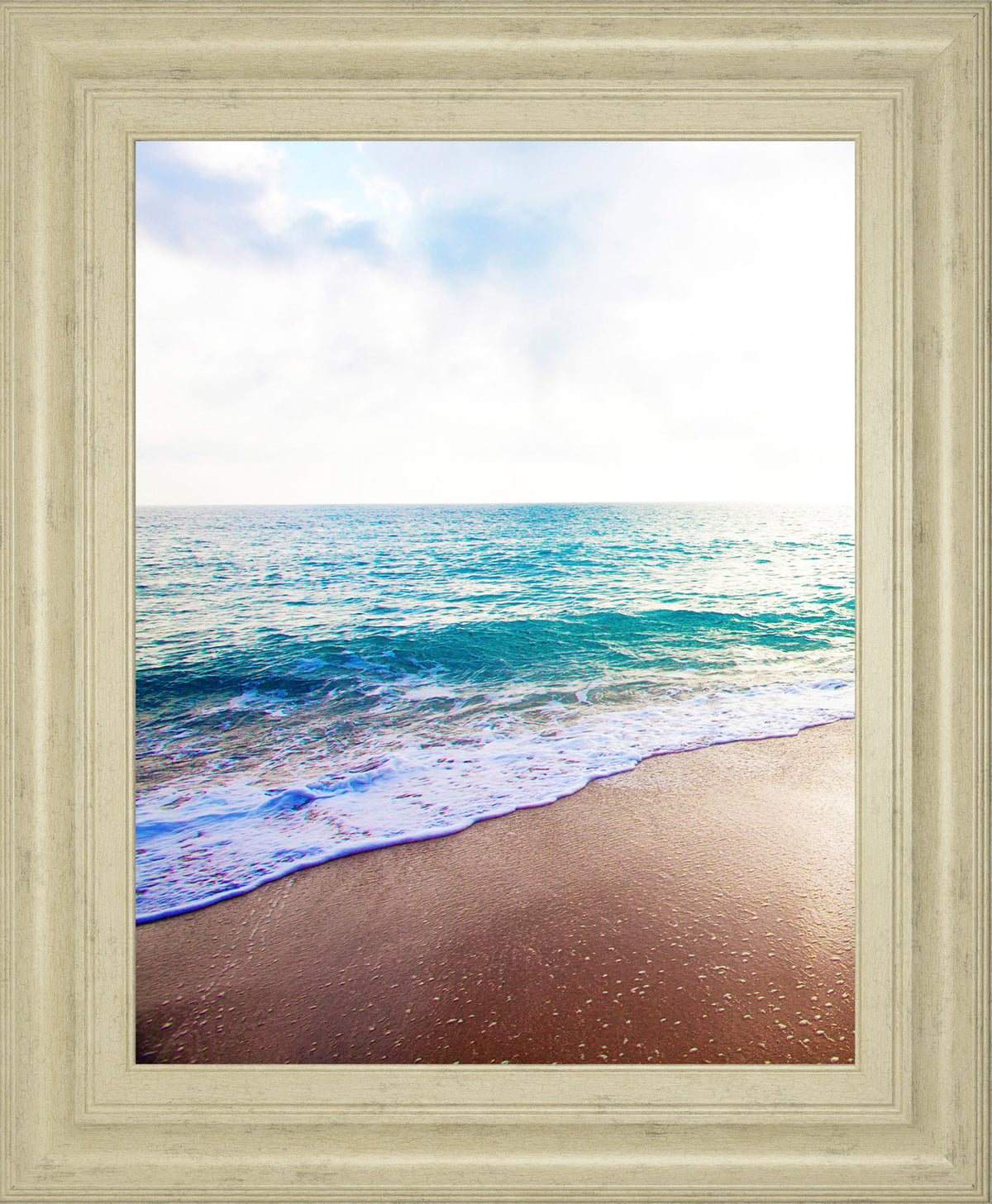 Golden Sands Il By Susan Bryant - Framed Print Wall Art - Light Blue