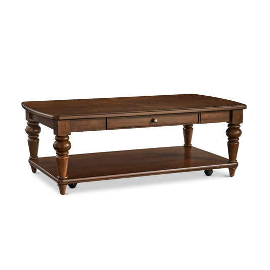 Flexsteel Bellevue Rectangular Coffee Table with Casters
