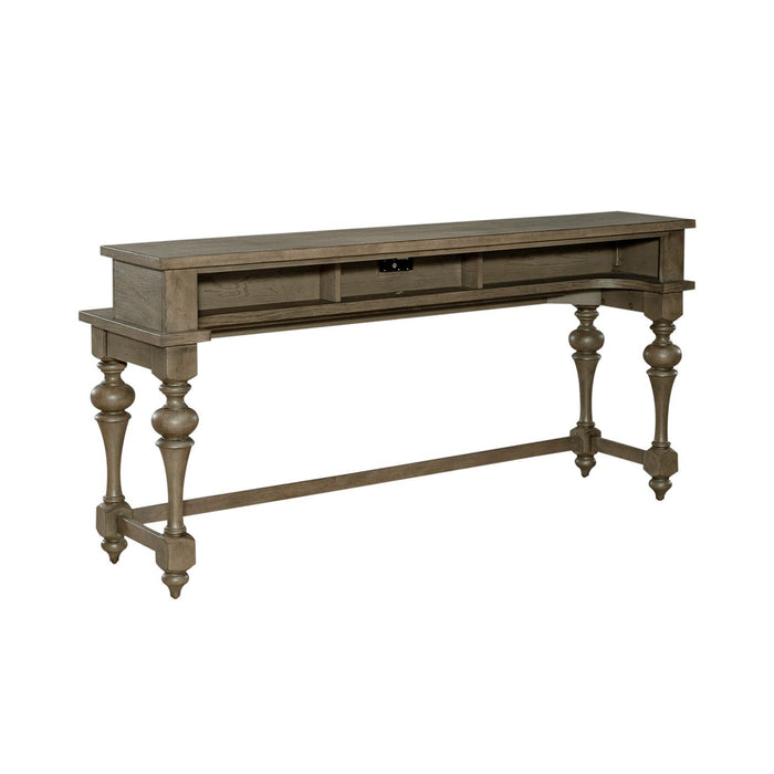 Americana Farmhouse - Console Bar Table - Light Brown