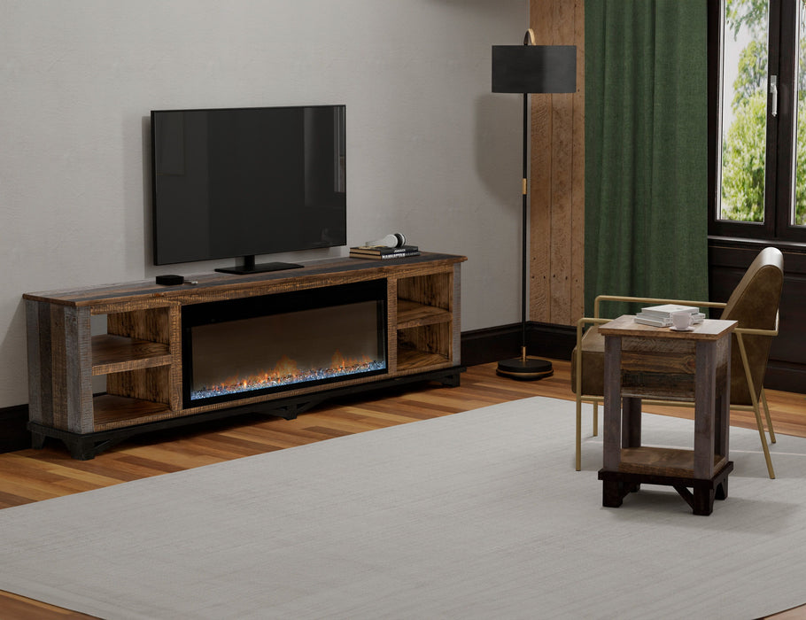 Loft - Electric Fireplace - Two Tone Gray / Brown