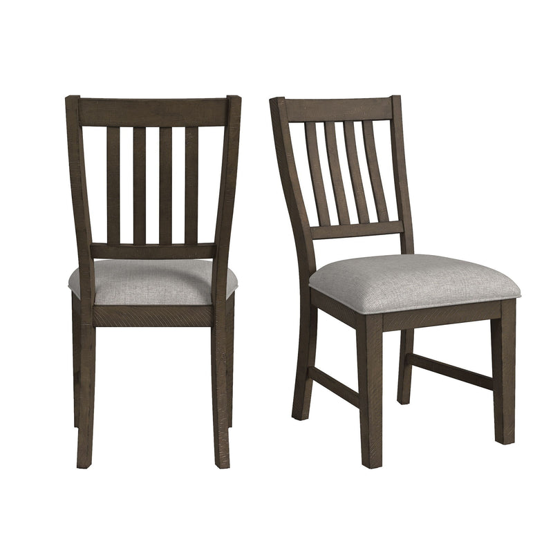 Yellowstone - Dining Side Chair (Set of 2) - Medium Brown / Gray
