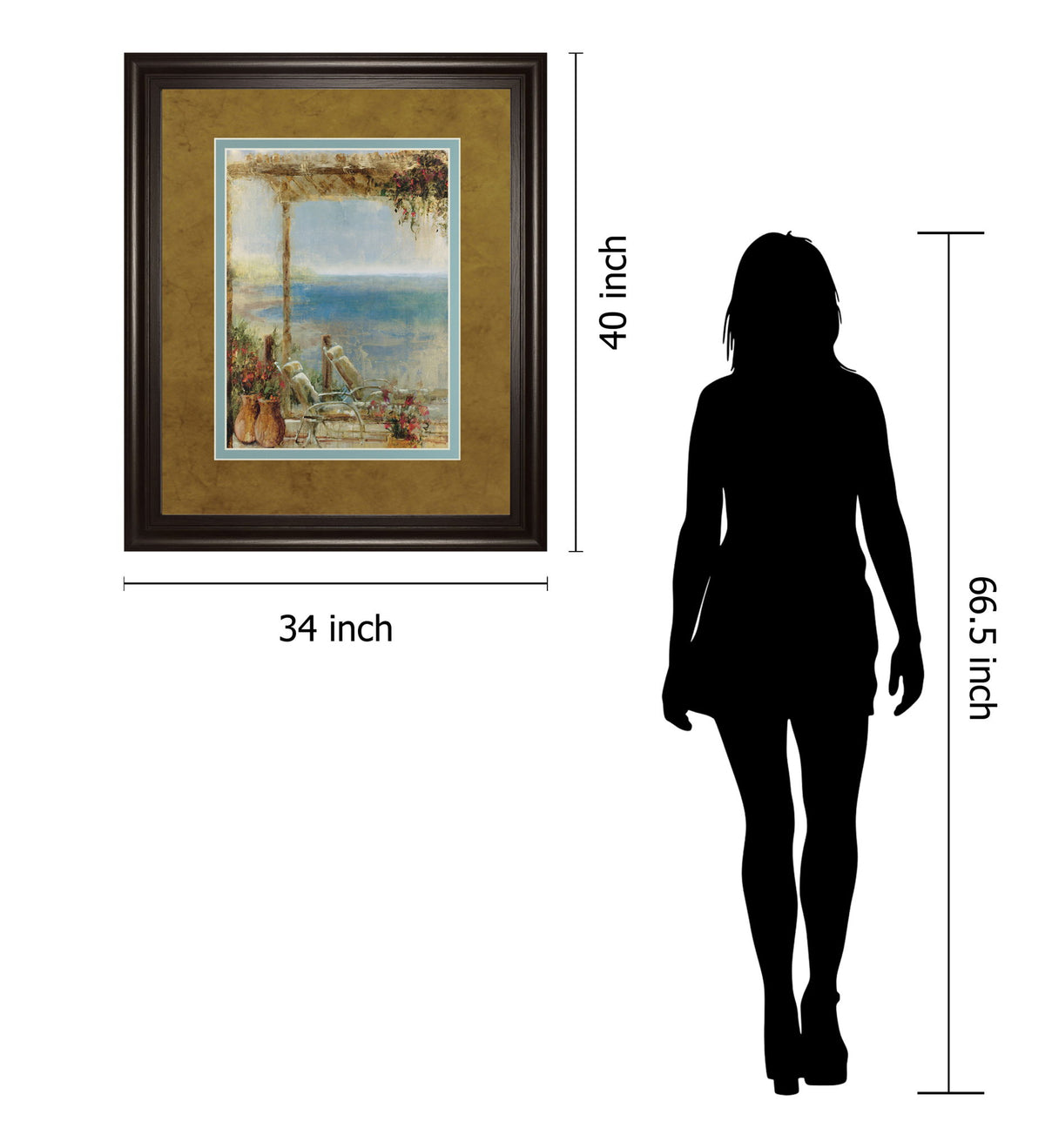 Ocean Retreat Il By Stiles - Framed Print Wall Art - Light Brown