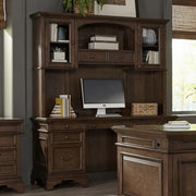 Hartshill 66-inch 5-drawer Credenza with Hutch Burnished Oak Default Title