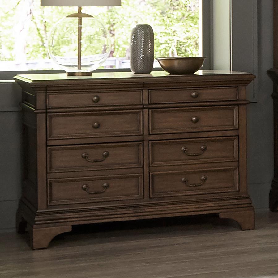 Hartshill 5-drawer Home Office File Cabinet Burnished Oak Default Title