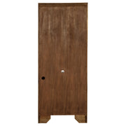 Hartshill 78-inch 3-shelf Cabinet Bookcase Burnished Oak