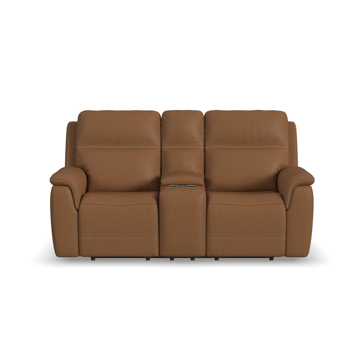 Flexsteel Sawyer Pwr Recl Loveseat w/ Console, Pwr Hdrsts, Lumbar