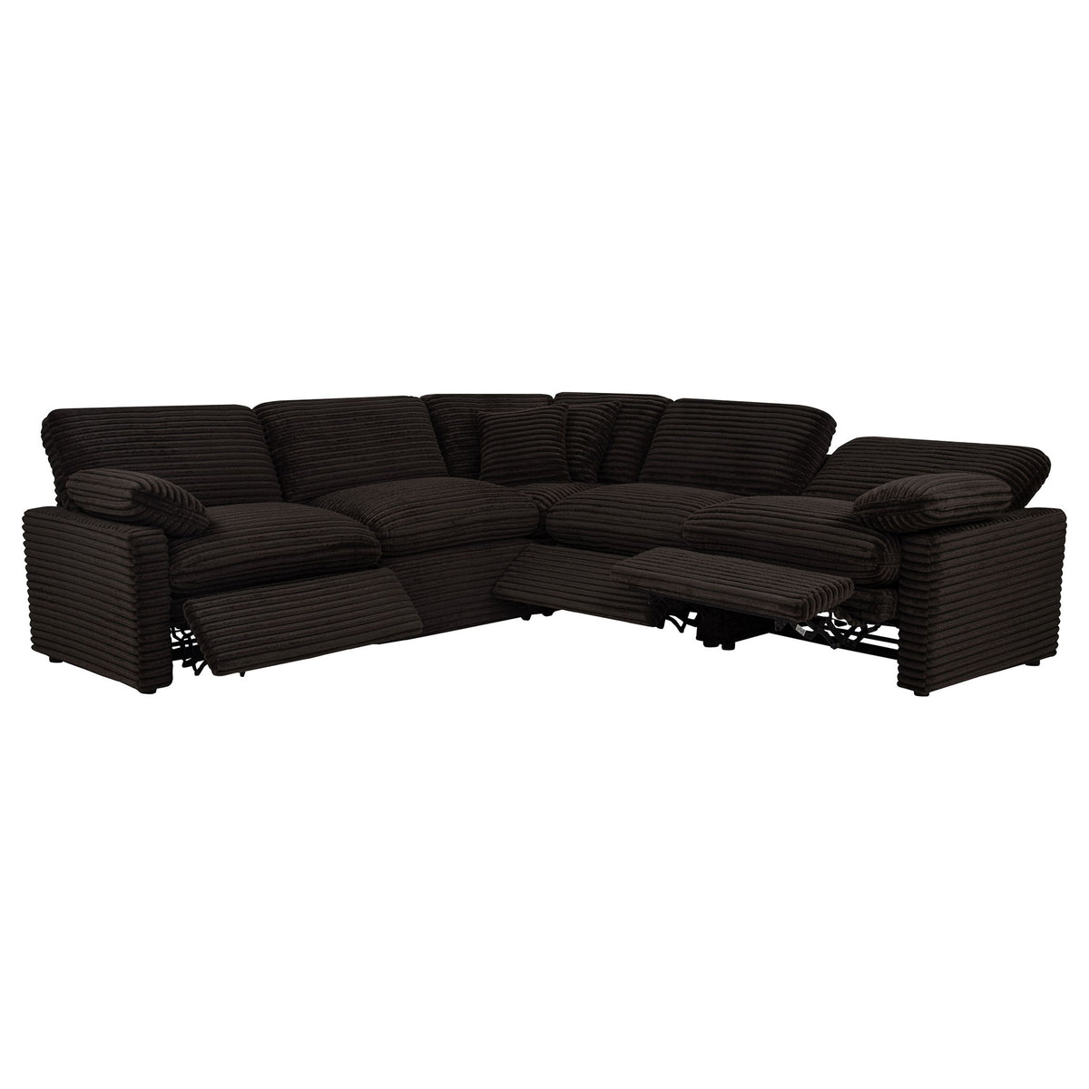 Collins 5-piece Modular Power Reclining Sectional Chocolate Brown