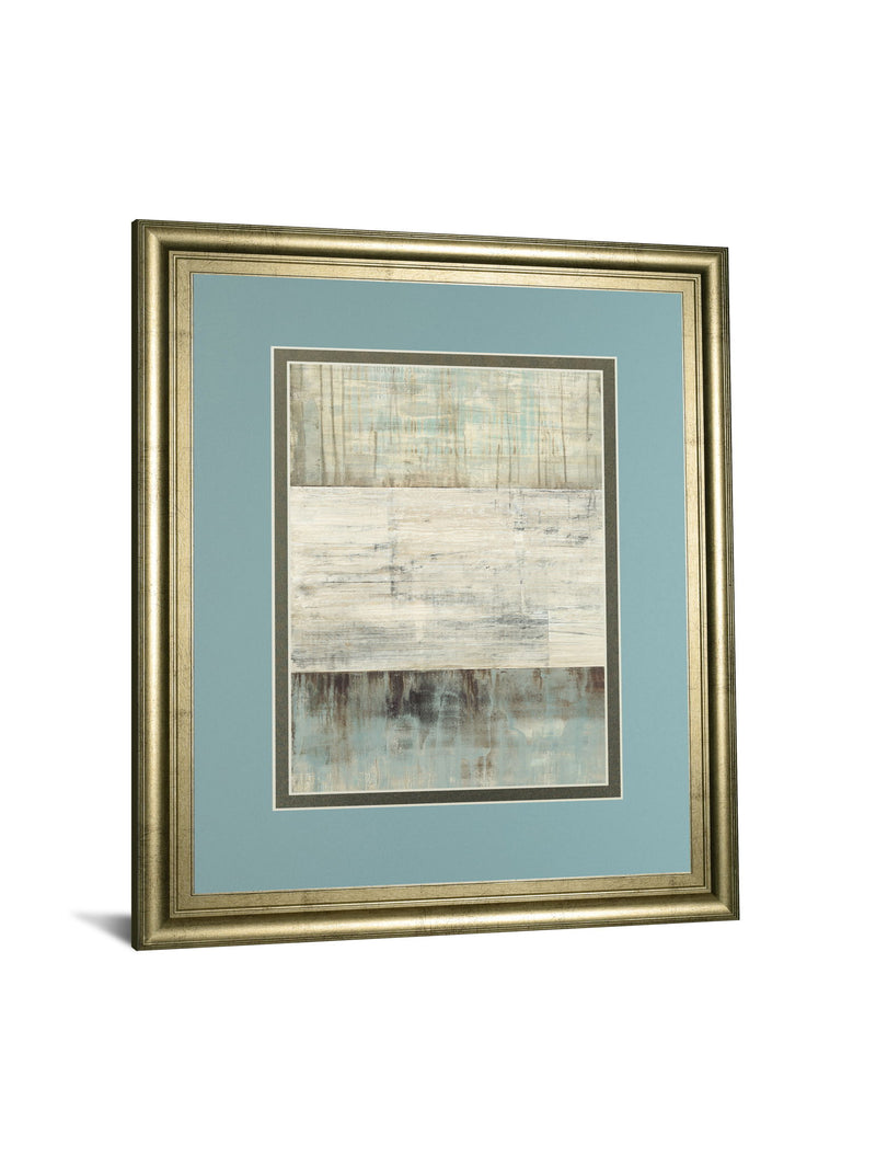 Of Fog & Snow By Heather Ross - Framed Print Wall Art - Light Blue