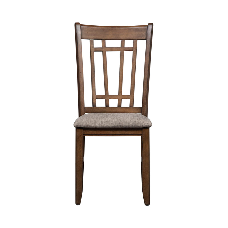 Santa Rosa - Lattice Back Side Chair - Antique Honey