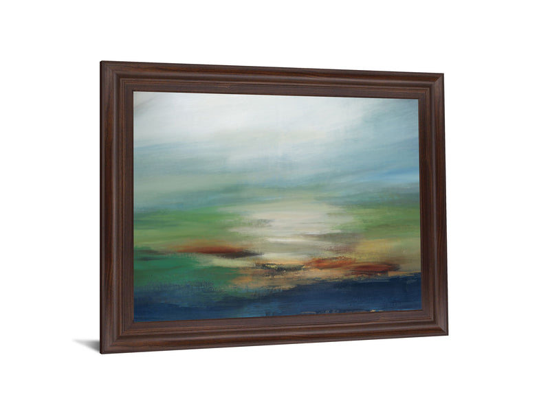 Mist Valley - 28" x 34" Framed Wall Art - Green