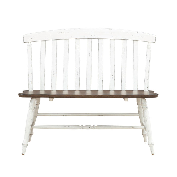 Al Fresco - Slat Back Bench (RTA) - White