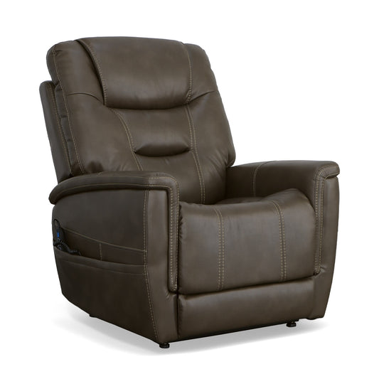 Flexsteel Shaw Power Lift Recliner with Power Headrest & Lumbar