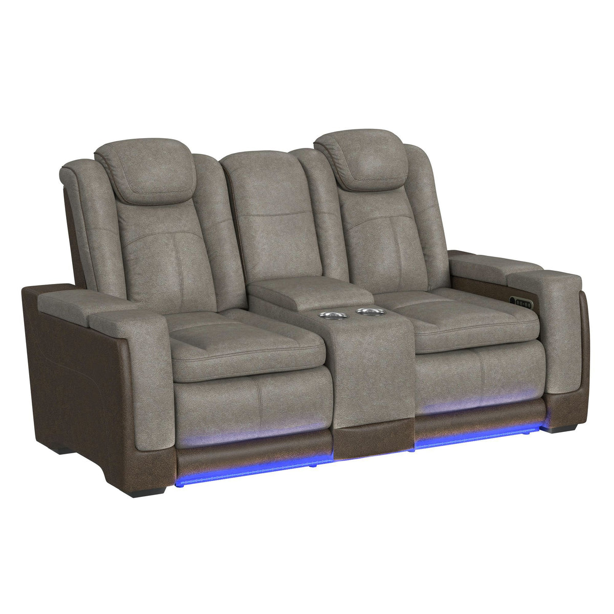 Lantana - Power Motion Loveseat With Power Headrest, LED, And Console