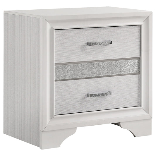 Miranda 3-drawer Nightstand Bedside Table White