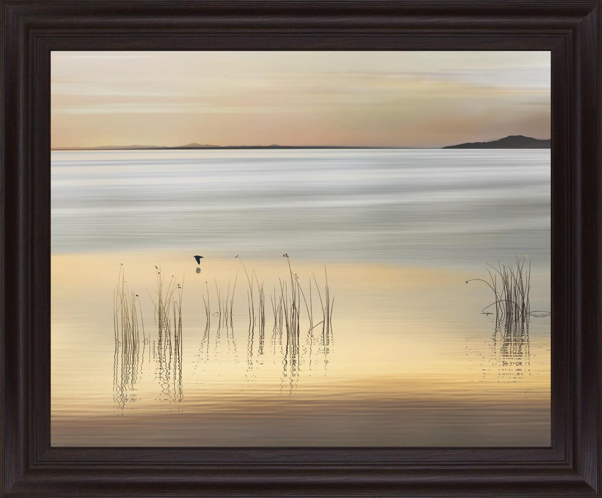 Serene Reeds - 28" x 34" Framed Wall Art - Beige
