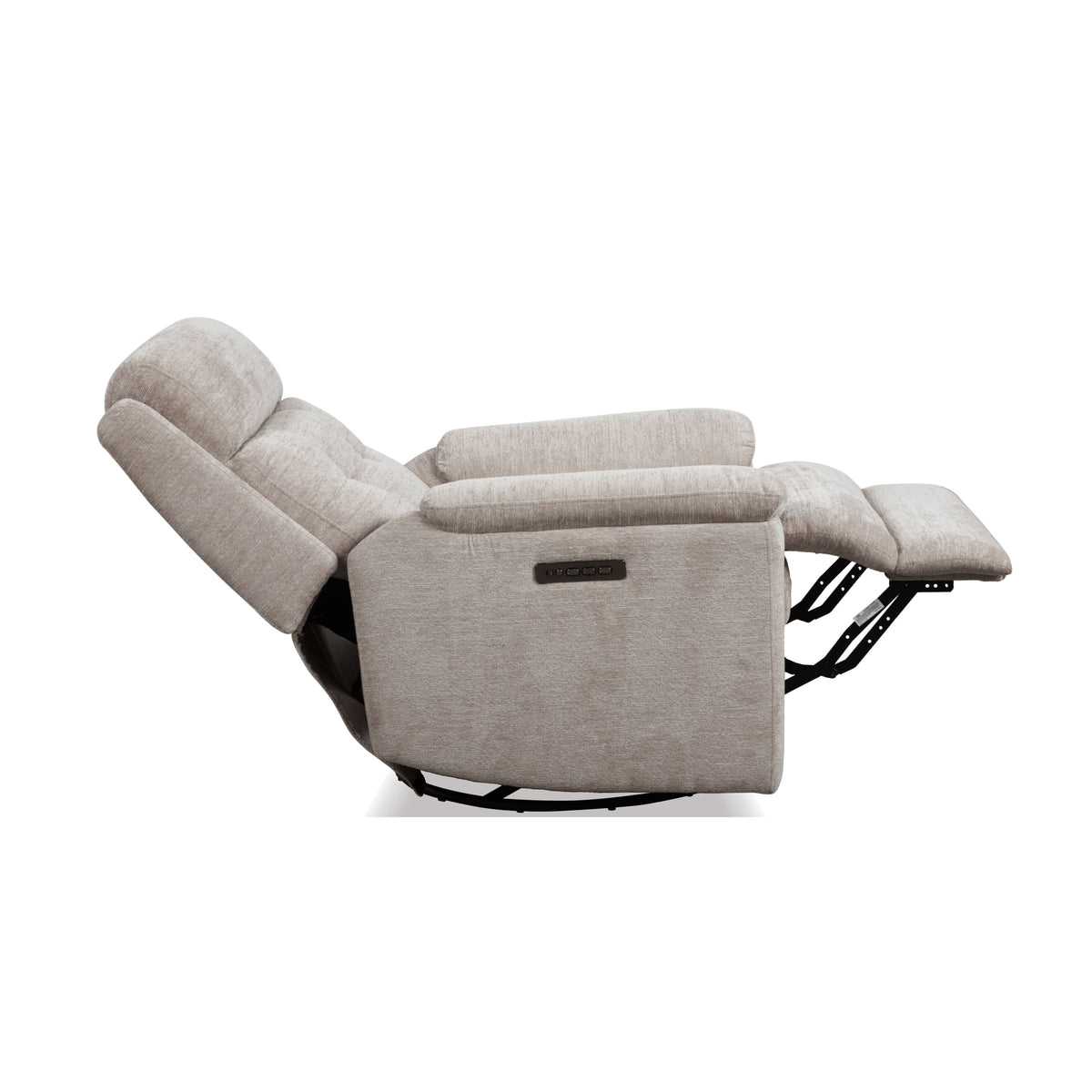 Flexsteel Sophisticated Perfect Match Power Swivel Gliding Recliner with Power Headrest & Lumbar
