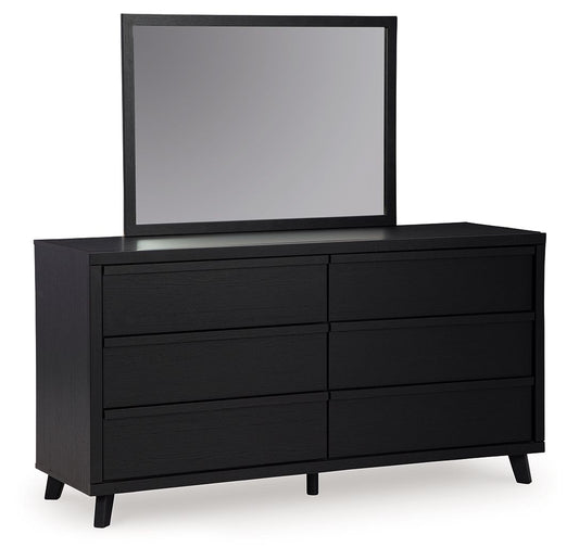 Danziar - Dresser And Mirror - Black