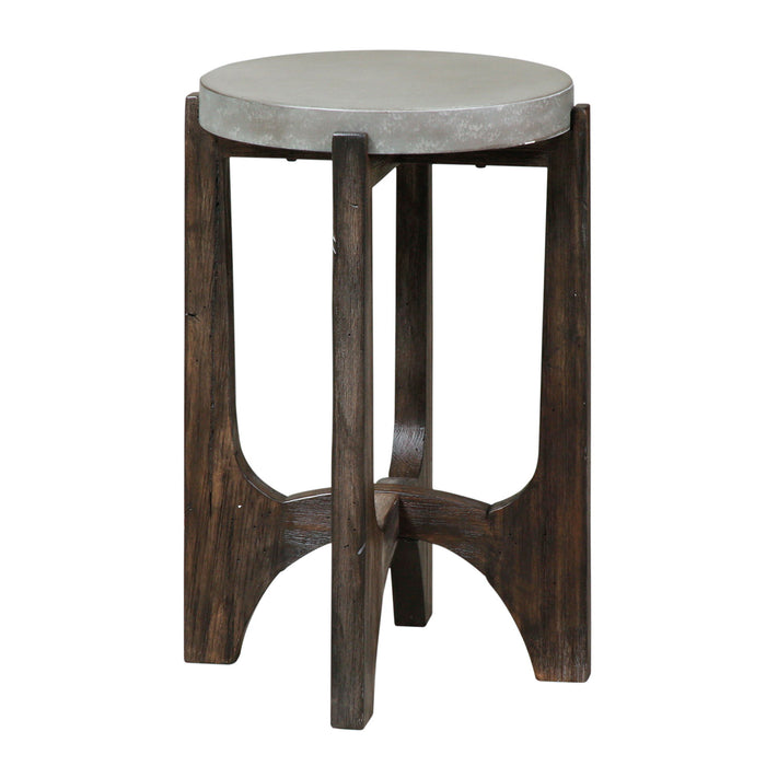 Cascade - Chair Side Table - Dark Brown