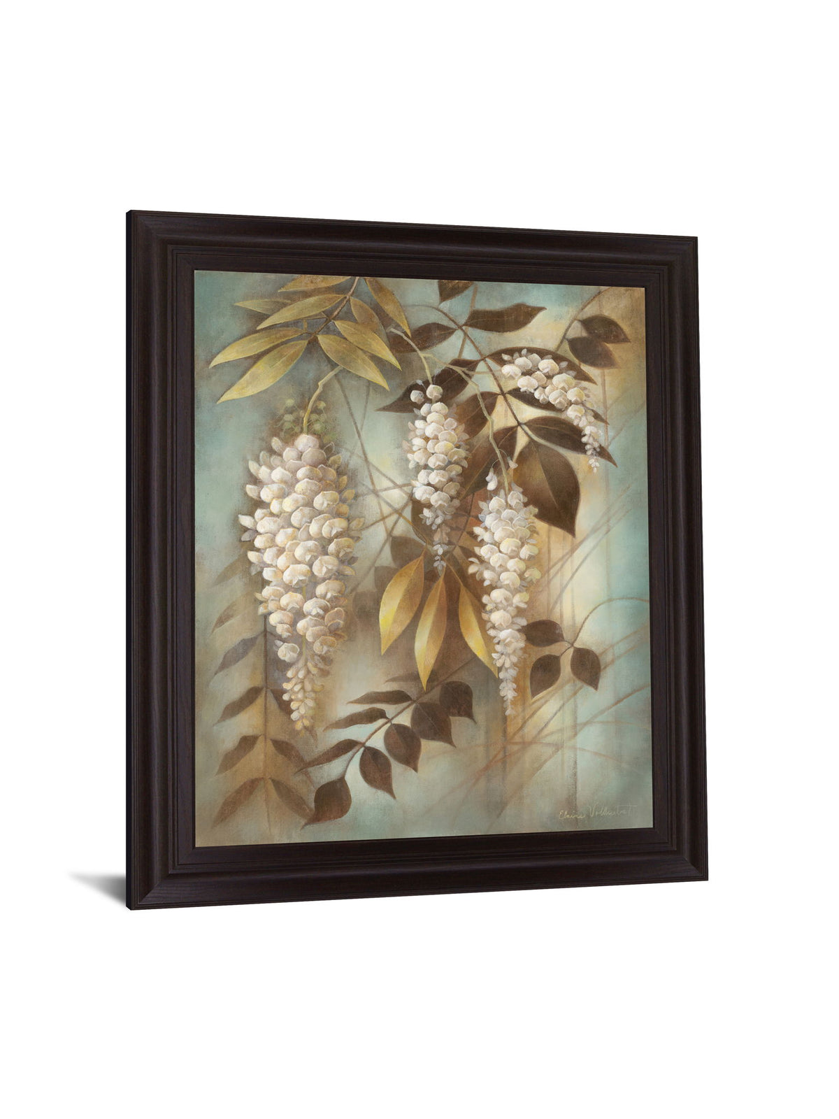 Golden Cascade - 28" x 34" Framed Wall Art - Beige