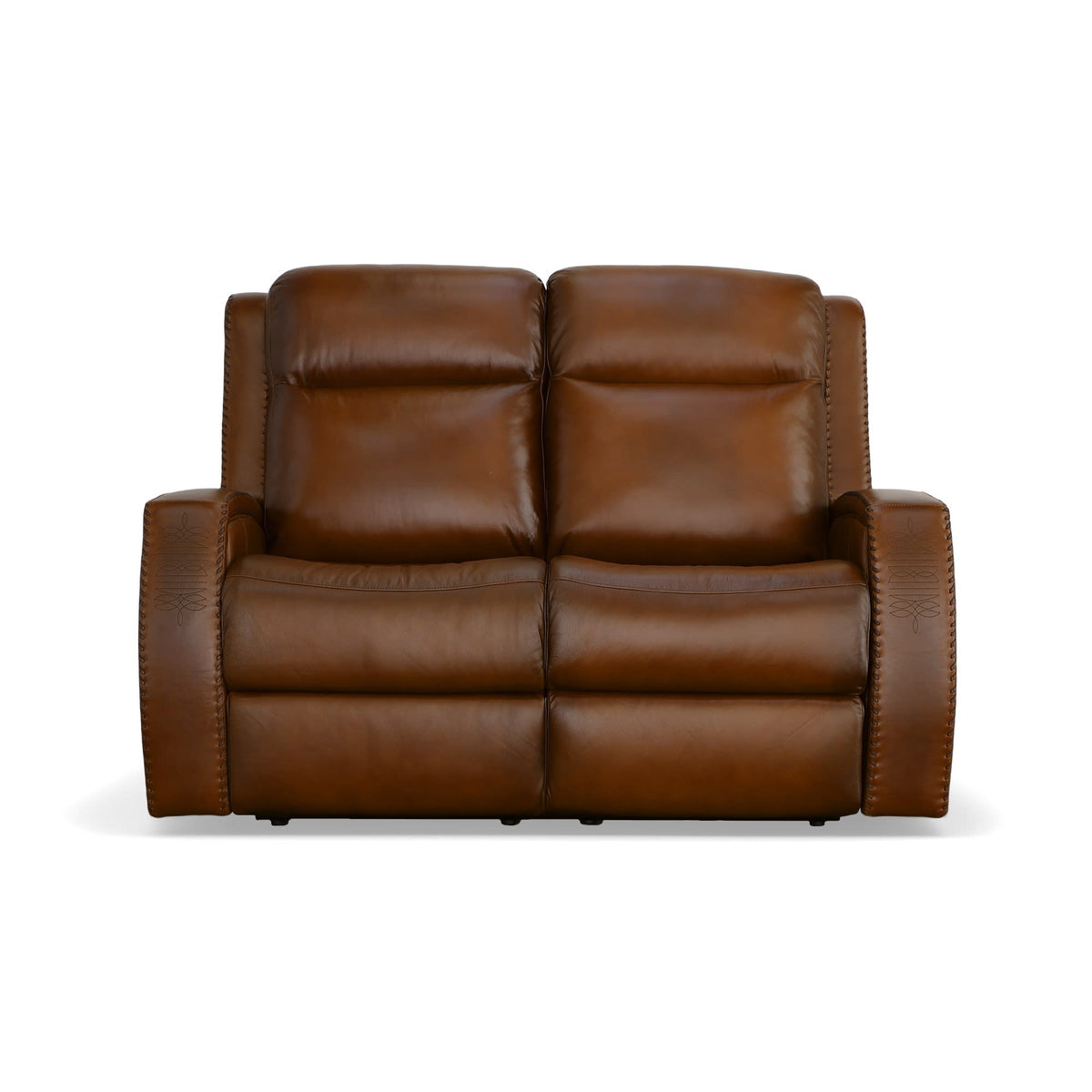 Flexsteel Mustang Power Loveseat with Power Headrest