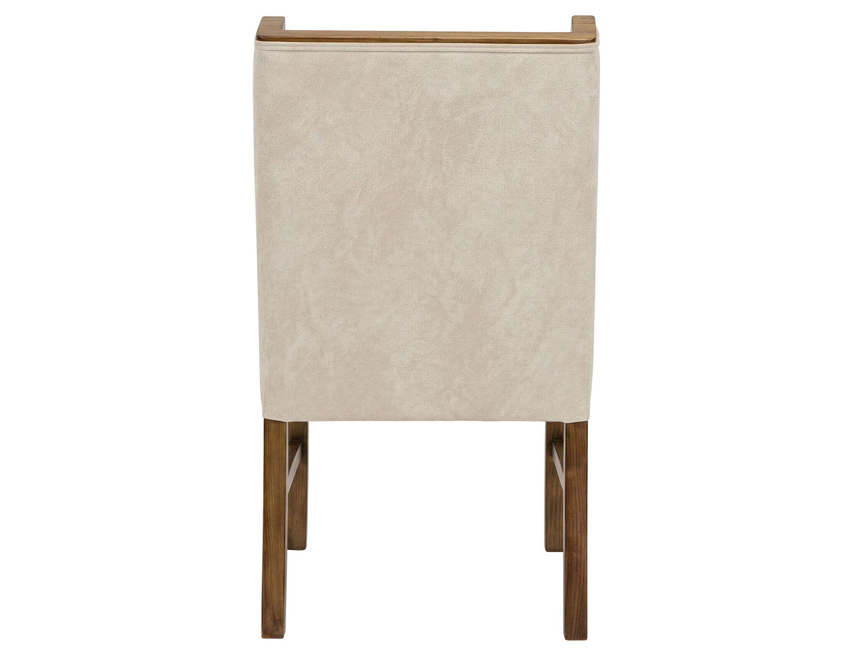 Silver - 39'' Upholstered Chair (Set of 2) - Ivory / Dark Brown