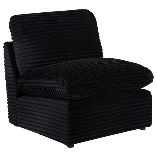 Collins Modular Armless Chair Black