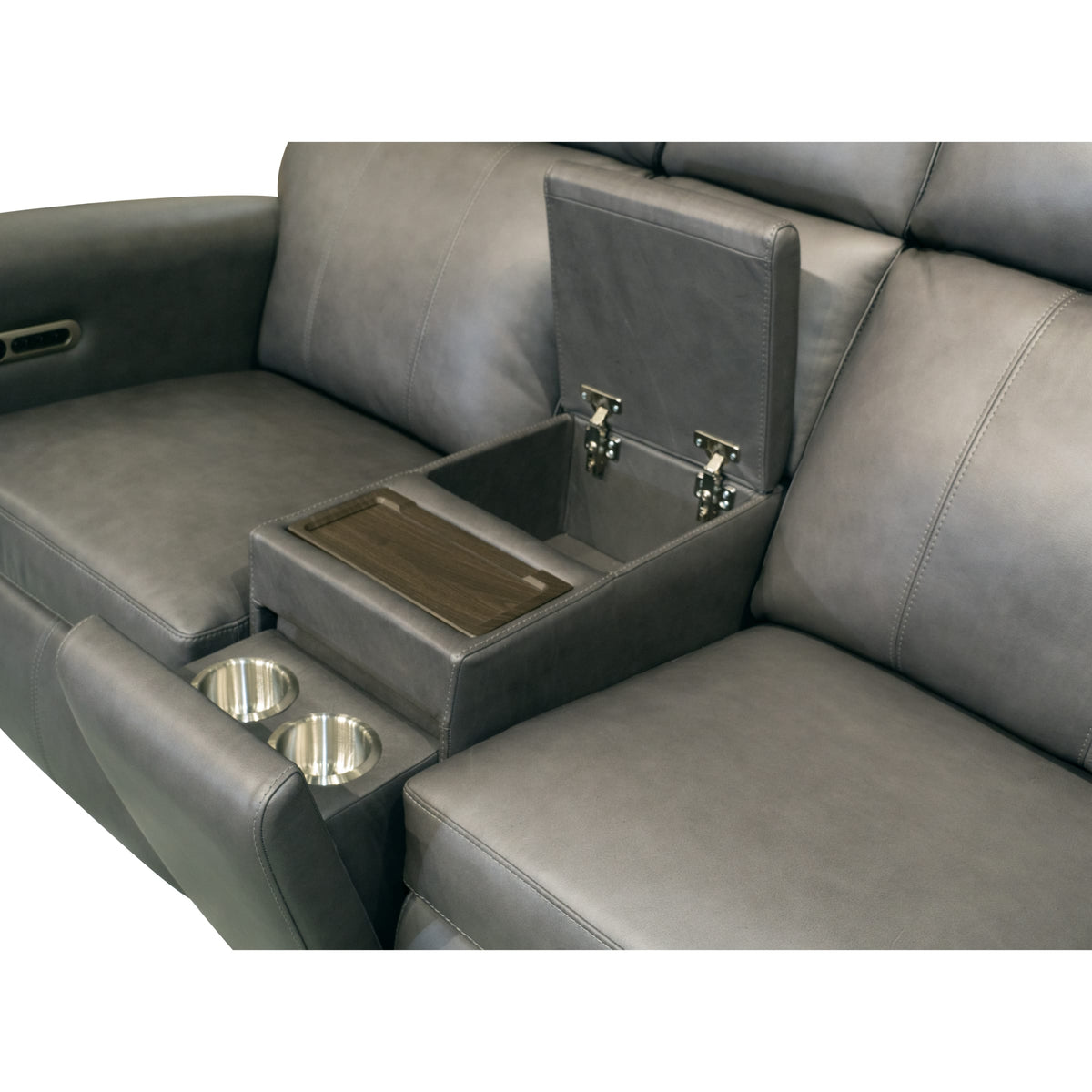 Flexsteel Wyatt Power Reclining Loveseat with Console & Power Headrests & Lumbar