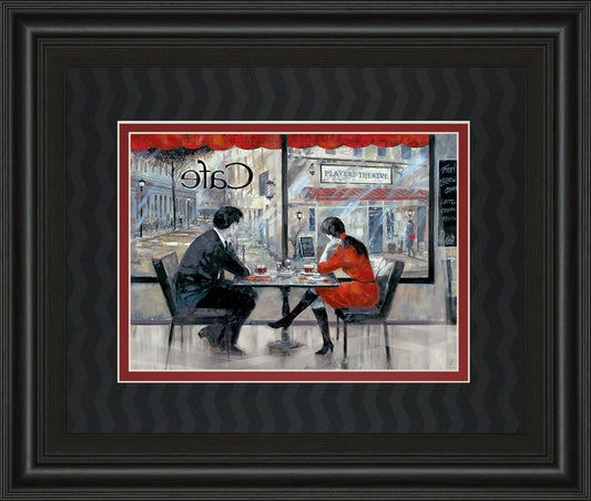 Player's Theatre By Ruanne Manning - Framed Print Wall Art - Dark Gray