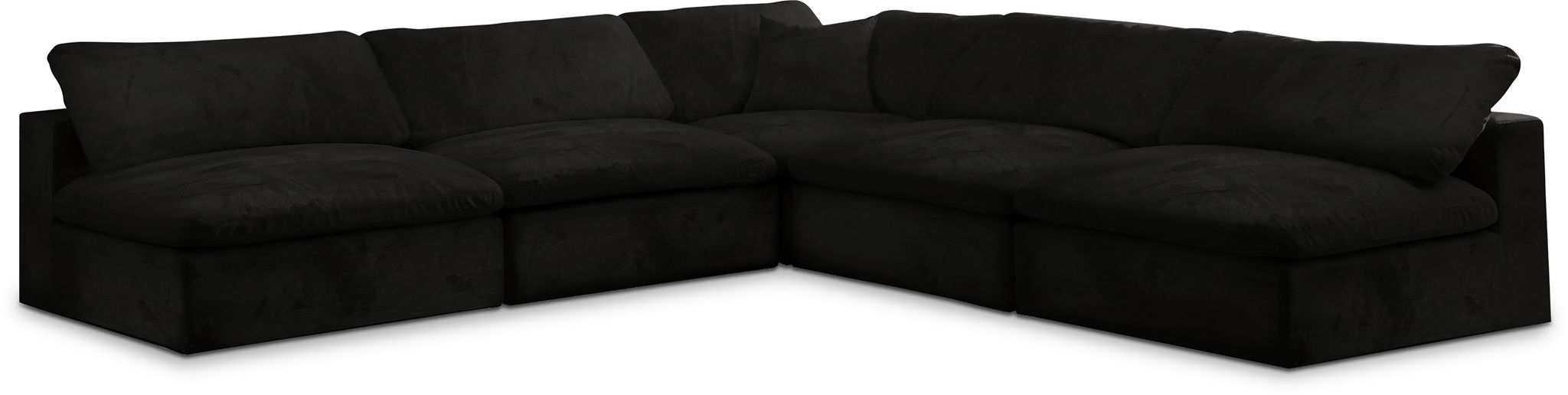Cozy - 5 Piece Modular Corner Armless Sectional